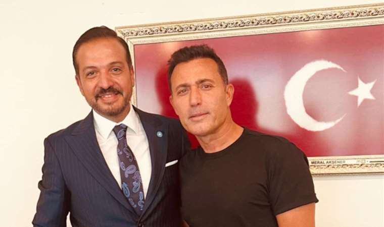 Mustafa Sandal İYİ Parti Genel Merkezi'nde