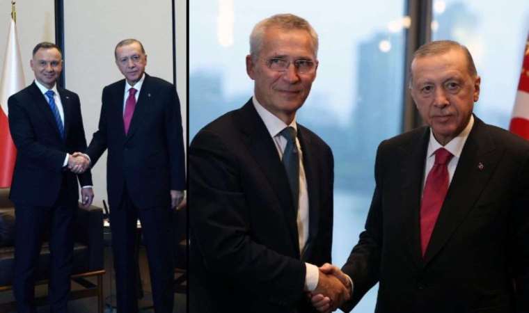 Erdoğan, Stoltenberg ve Duda ile görüştü