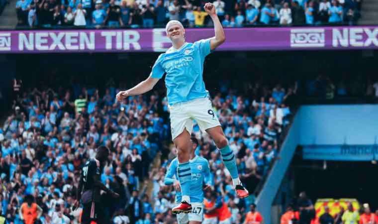 Manchester City evinde Fulham'a acımadı! Haaland tarih yazıyor 39 maçta 41 gol, 9 asist...