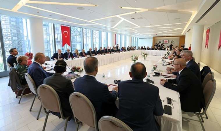 Cumhurbaşkanı Erdoğan, Amerikan Yahudi Toplumu Çatı Kuruluşları temsilcilerini kabul etti