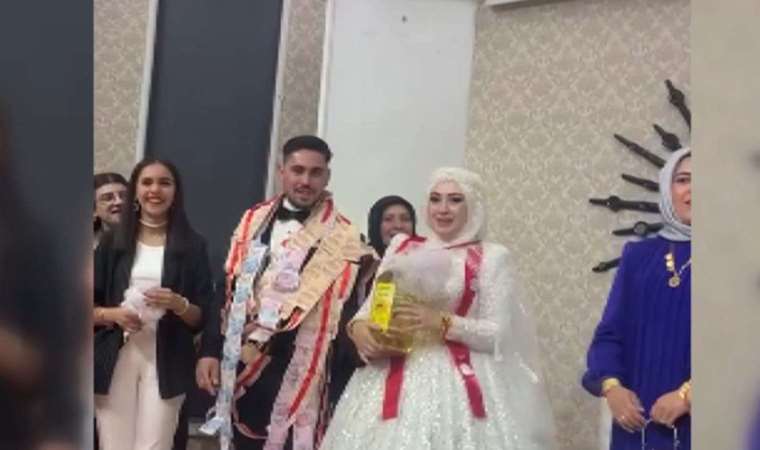 Bu da oldu: Düğünde geline altın yerine 5 litrelik ayçiçek yağı takıldı