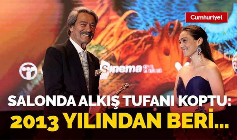 Adana Altın Koza Film Festivali'nde ödül alan Kadir İnanır'dan alkışları toplayan 'barış' mesajı