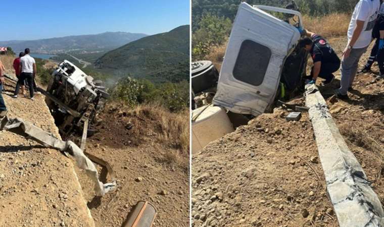 Beton mikserleri çarpıştı: 1 ölü, 1 yaralı