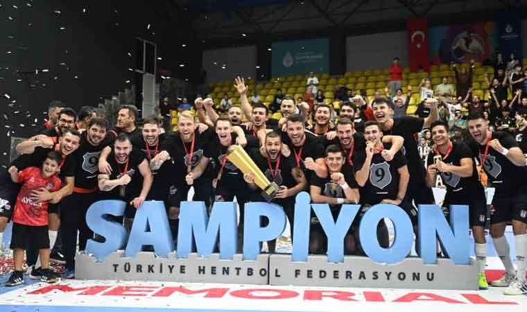 Hentbol Erkekler Süper Kupa'da şampiyon Beşiktaş Safi Çimento oldu