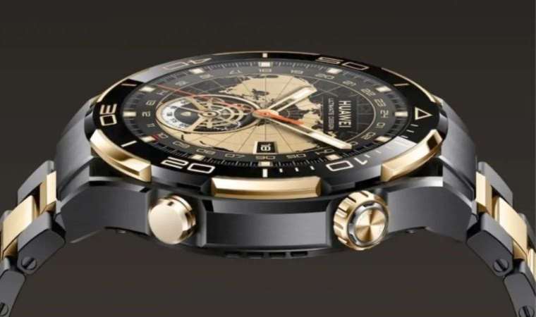 80 bin TL'lik 18 ayar altın kaplama Huawei Watch Ultimate Design