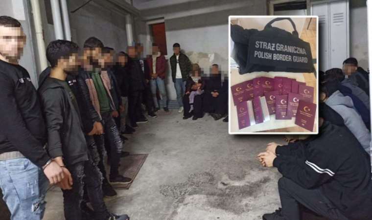 Polonya'da otoparktaki araçtan 13'ü Türk 29 kaçak göçmen çıktı