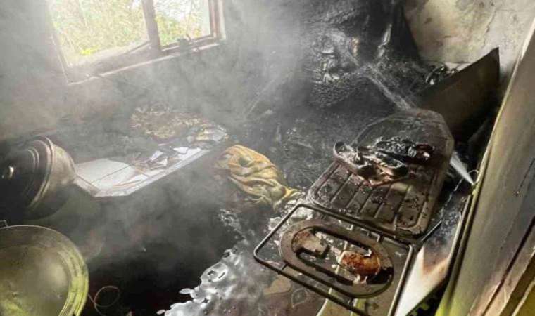 Prizde unutulan ütü yangın çıkardı