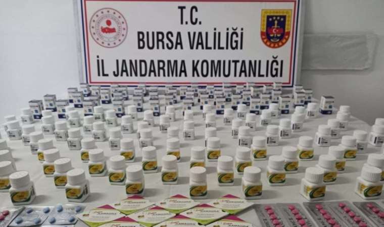 Bursa'da cinsel gücü artırıcı ilaç operasyonu!