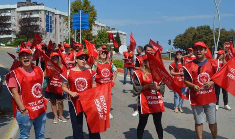 OMÜ’de işçilerin hak arayışına polis müdahalesi