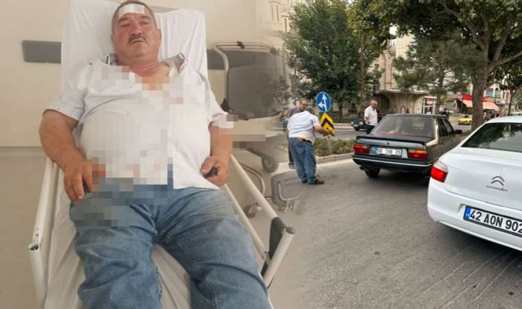 Trafikte 'Neden korna çalıyorsun' kavgası: Demir parçasıyla darbedildi!