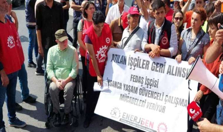 FEDAŞ işçilerinden AKSA Holding önünde eylem