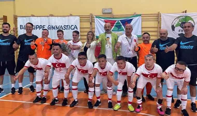 Down Sendromlu Futsal Milli Takımı, Avrupa Şampiyonası'nda İrlanda'yı 5-1 yendi