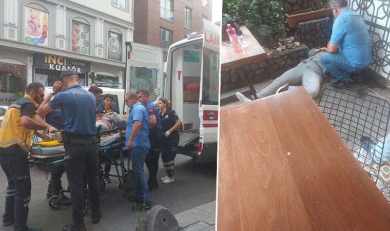 Kadınların tartışması büyüdü: Kavgaya dahil olan erkek, kafe çalışsanını yumrukla bayılttı