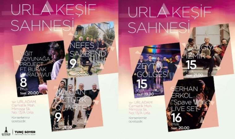 Urla Keşif Konserleri başlıyor