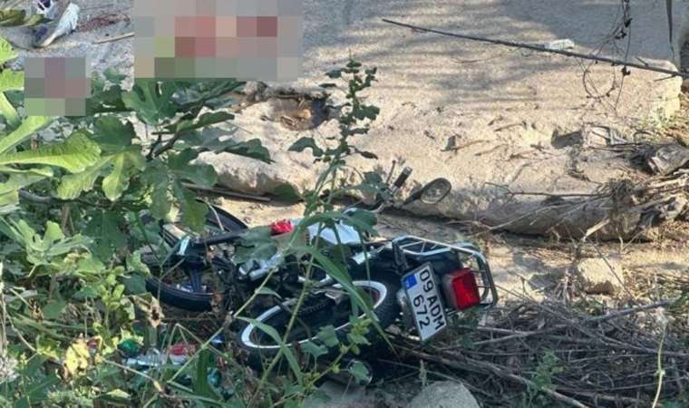 Kuşadası'nda motosiklet dere yatağına uçtu: 2 ağır yaralı