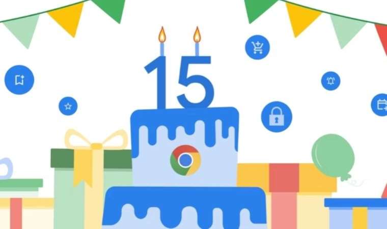 Google Chrome'un 15'inci yılına özel yeni özellikler sunuldu