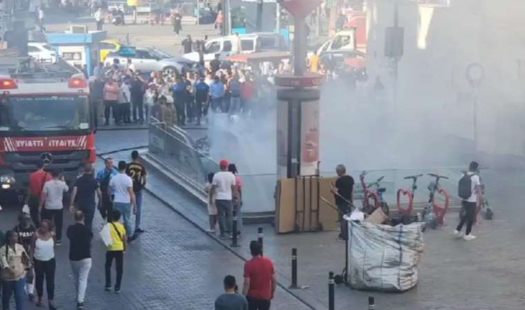 Son Dakika: Vezneciler Metro İstasyonu'nda yangın!