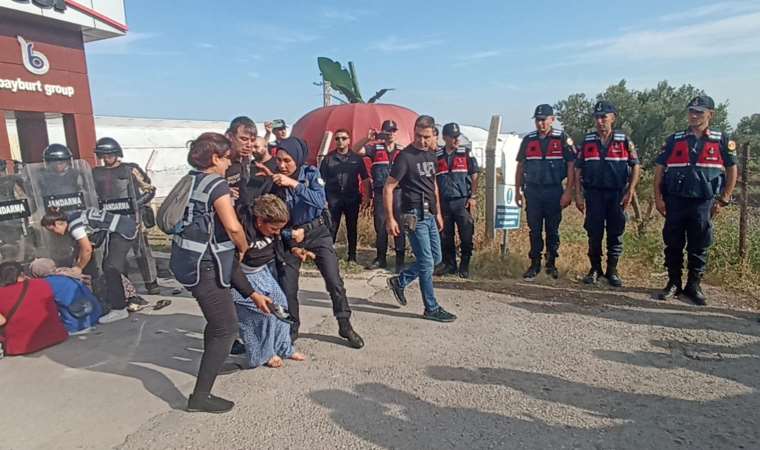 Sendikal hakları için direnen tarım işçilerine müdahale: Çok sayıda kişi gözaltına alındı!