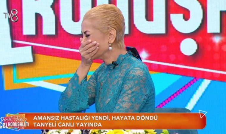 Pankreas kanseriyle mücadele eden Tanyeli, canlı yayında gözyaşlarına hakim olamadı