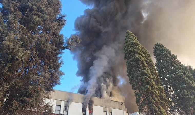 Ankara'da korkutan fabrika yangını!