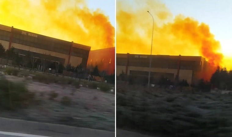 Gökyüzünü turuncu duman kapladı…OSB’de kimyasal sızıntı alarmı!