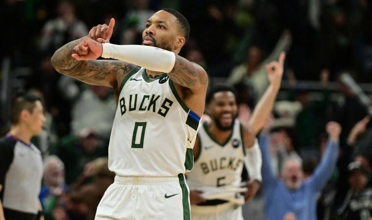 NBA'de Damian Lillard'ın son saniye basketi Milwaukee Bucks'ı galibiyete taşıdı!