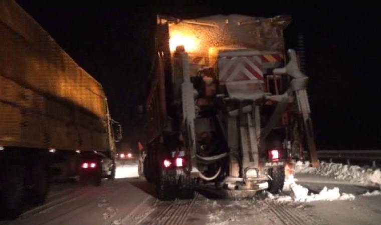 Antalya - Konya karayolunda ulaşıma 'kar' engeli