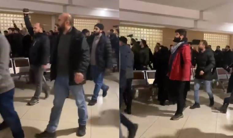 Adliyede skandal görüntüler...