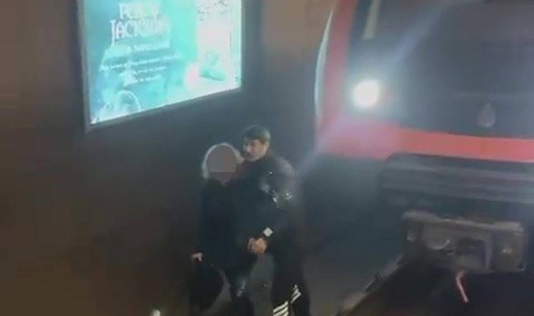İstanbul'da yürekleri ağza getiren anlar: Metroda raylara atladı, kendisini arayan güvenliğe ‘ölmek istiyorum’ dedi