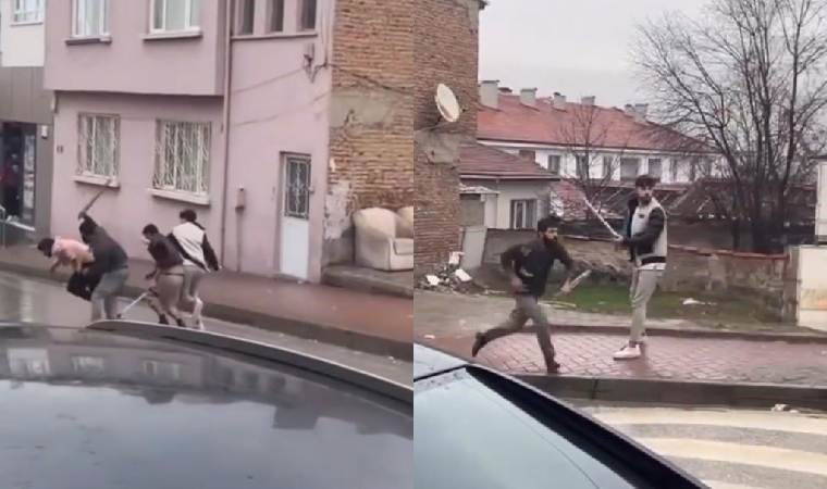 Anbean kaydedildi... Sokak ortasında sopalarla dövdüler!