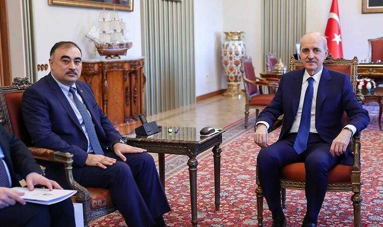TBMM Başkanı Kurtulmuş, Azerbaycan Büyükelçisi Memmedov'u kabul etti
