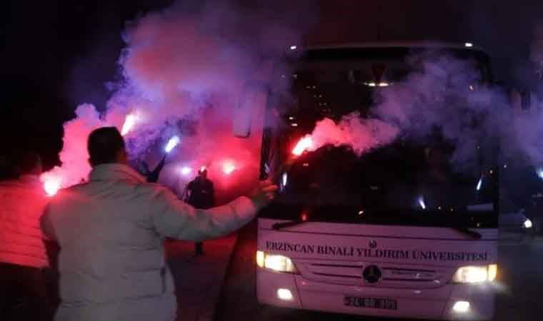 24Erzincanspor'a coşkulu karşılama