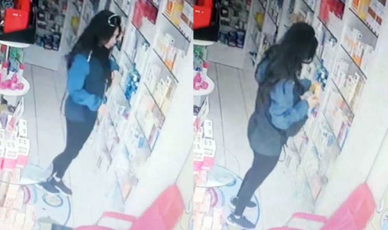 İstanbul’da eczaneden güneş kremi hırsızlığı kamerada: Dolmuşa binerek uzaklaştı