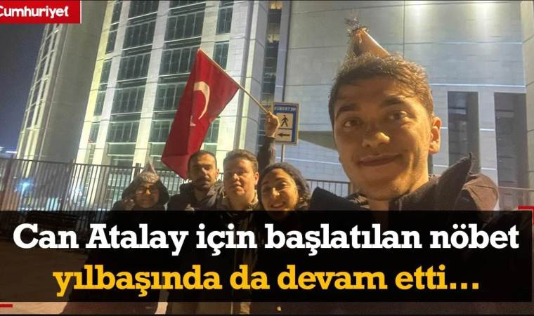 Hukuk öğrencisinin Can Atalay için başlattığı nöbet yılbaşında da devam etti