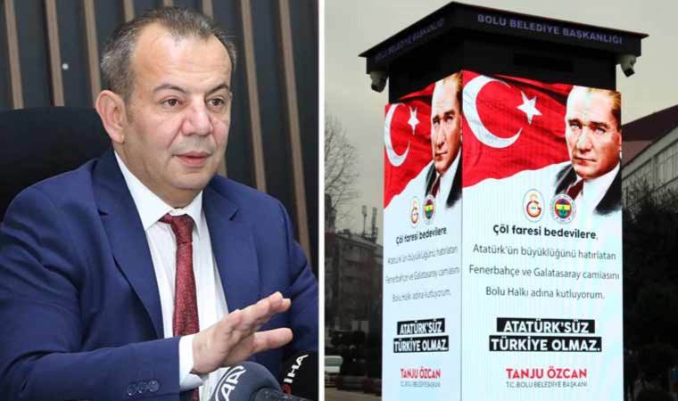 Tanju Özcan'ın 'Çöl faresi bedevilere' yazılı görsellerine soruşturma