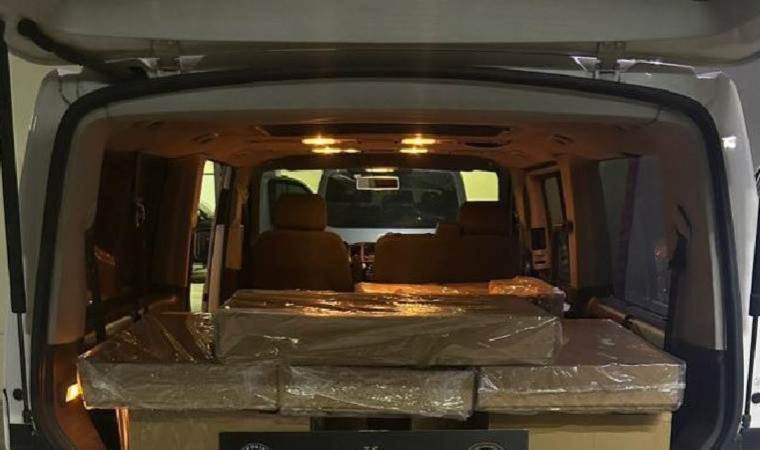 Piyasa değeri 650 bin lira olan kaçak makaronlar Bolu'da yakalandı!