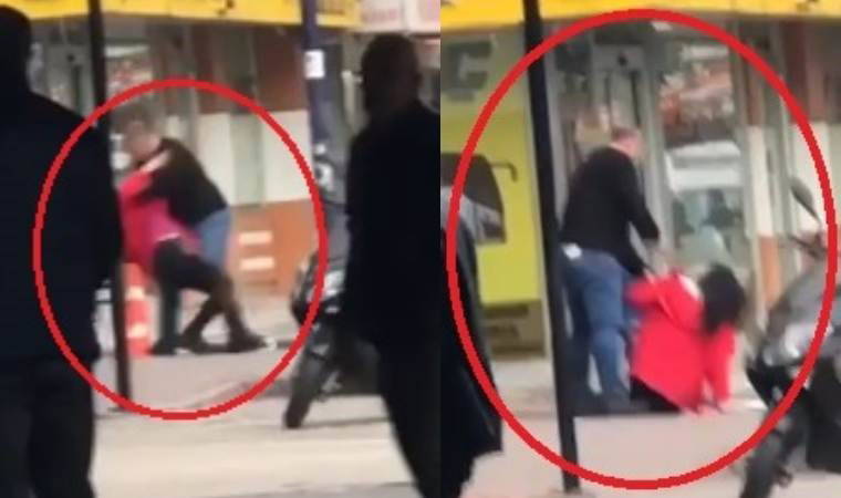 Saniye saniye kaydedildi... Sokak ortasında kardeşini dakikalarca darp etti!