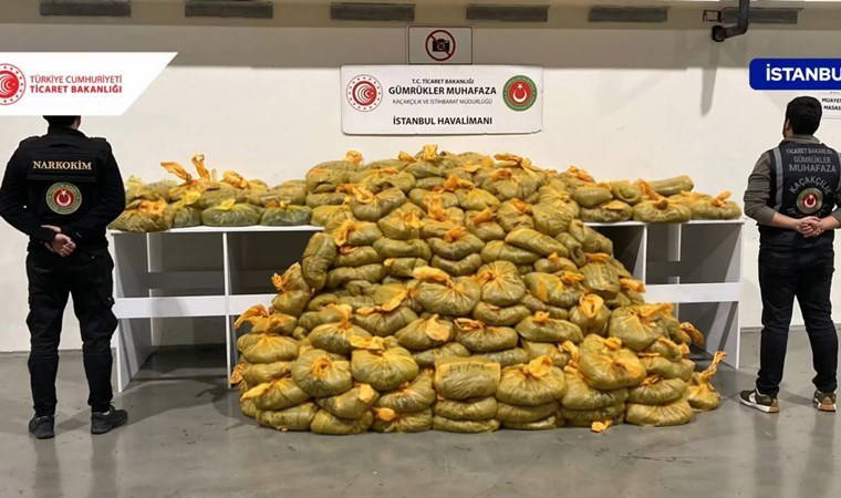 İstanbul Havalimanı’nda uyuşturucu operasyonu: 586 kilo ele geçirildi