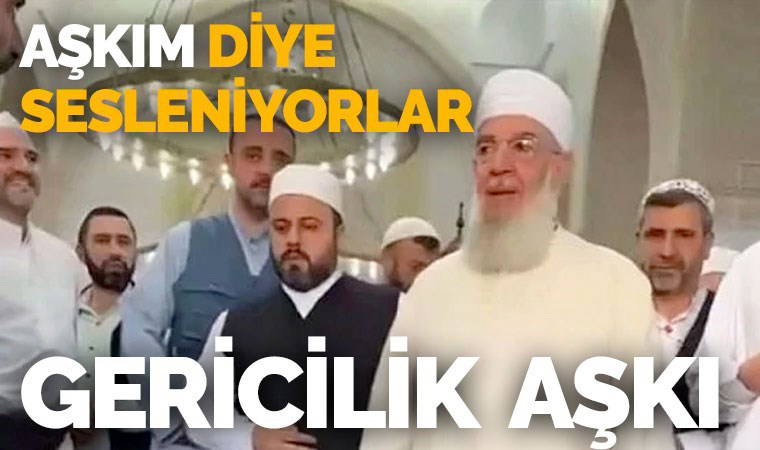 Menzil şeyhini gören mürit aşka geldi: 'Aşkım' diye seslendi!