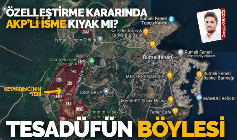 Erdoğan'dan boğazdaki arazilerin satışına onay:  130 dönümlük arazi özelleştirme kapsamına alındı