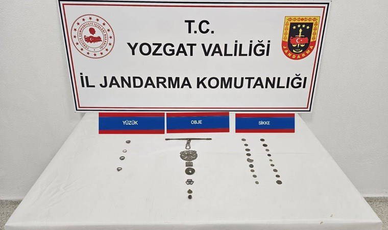 Yozgat’ta Bizans dönemine ait 29 parça tarihi eser ele geçirildi