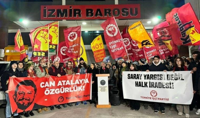 İzmir Barosu’ndan Can Atalay eylemi