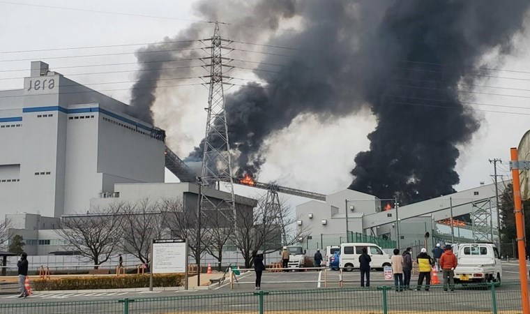 Japonya’daki termik santralde korkutan patlama