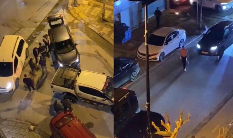 Trafikte iki grup arasında taşlı, sopalı ve yumruklu kavga!