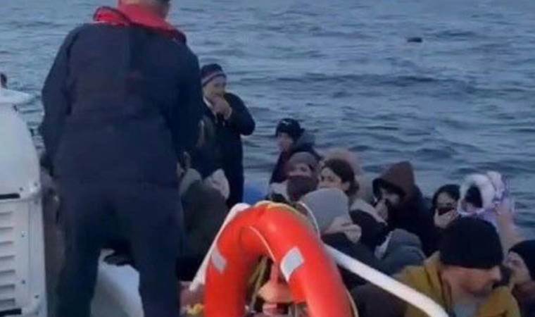 Çanakkale açıklarında Yunanistan'ın geri ittiği 64 kaçak göçmen kurtarıldı