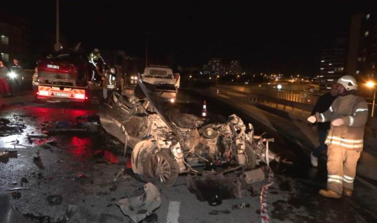 Başakşehir'de feci kaza...