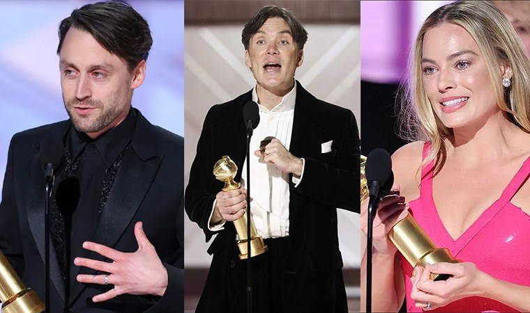 Altın Küre Ödülleri sahiplerini buldu: Oppenheimer ve Succession törene damga vurdu!