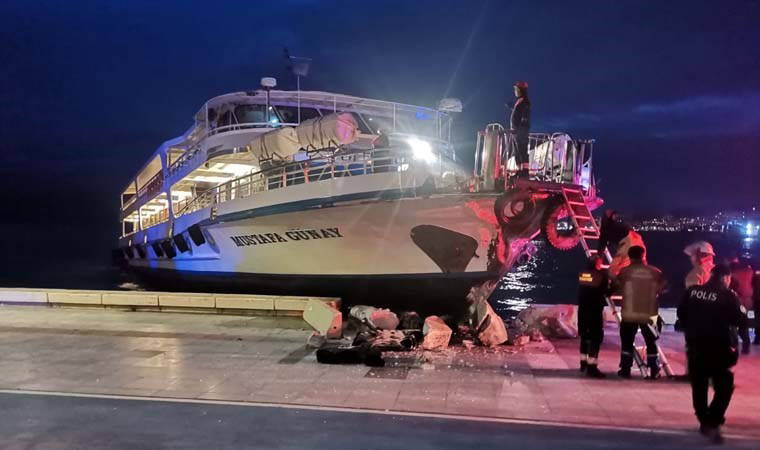 Son dakika... İzmir'de vapur karaya çarptı!