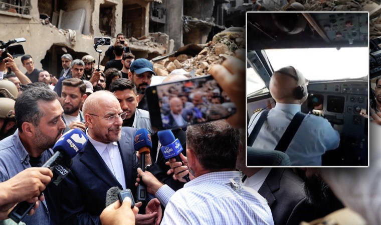 İran Meclis Başkanı Galibaf kendi kullandığı uçakla Beyrut’a geldi