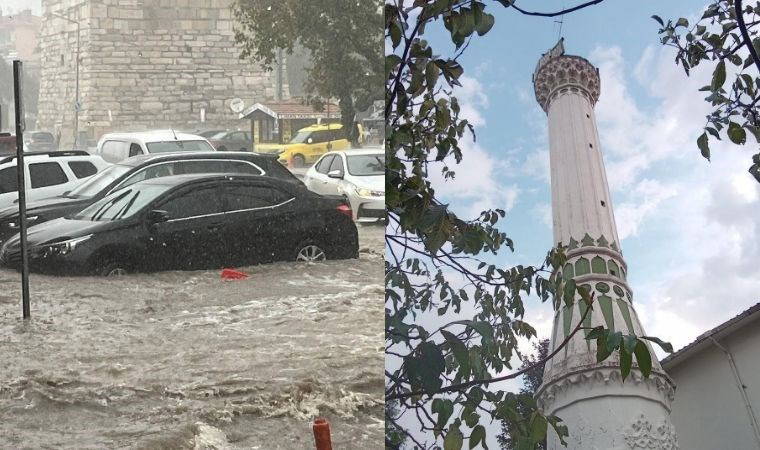 Çanakkale'de kuvvetli sağanak!